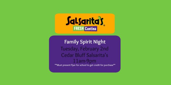 Salsaritas Spirit Night